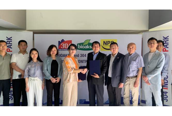 สวนอุตสาหกรรม 304 ร่วมลงนามสัญญาซื้อขายที่ดินกับบริษัท ไบโอเอ็กโซ จำกัด